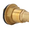 Rain Barrel Spigot, Solid Brass Bulkhead Fitting 1/2 Inch Simple