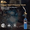 Propane Torch Head, Map Gas Torch with Igniter and Flame