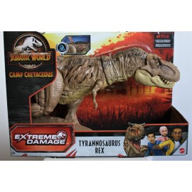 Mattel Jurassic World Tyrannosaurus Rex Extreme Damage Dinosaur figure Camp Cretaceous
