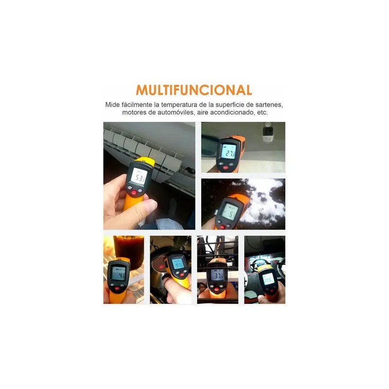 Termometro Digital Infrarrojo Ambiental Industrial -50-400°c