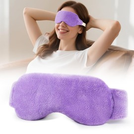 Heated Eye Mask for Dry Eyes, Steam Warm Compress for Dry Eyes, Work with Relieve, Blepharitis & Stye Treatment (Purple)