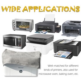 Printer Dust Cover Turntable Cover Case Compatible for HP DeskJet 2755e/2752, Linen Look Antistatic Fabric Burlap Decor with Home Style, 18"W x 14"D x 6"H