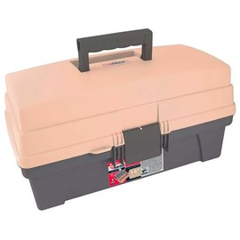 Caja Vanity Para Pesca De Plastico 14 Pul Beige/cafe Santul Color Beige