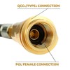 Y Type Splitter Propane Tank Converter Adapter Hose, 2-Way QCC1/Type1