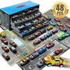 48-Piece Pull Back Alloy Car Set Toy for Kids with