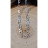 10.5 Inch Large Length Chain of Continuous Small Open Hearts