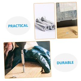 BUGUUYO 1set Flat Self Tapping Screws Kit Carbon Steel Fasteners for Easy Installation and Removal Assorted for