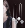 uPrimor 2-in-1 Multiple Style Platinum Plated Thread String Dangle Earrings