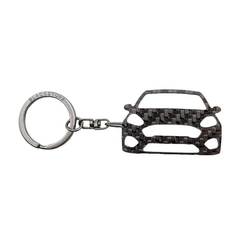 BlackStuff Carbon Fibre Black Keyring Compatible with Fiesta MK7 2017+