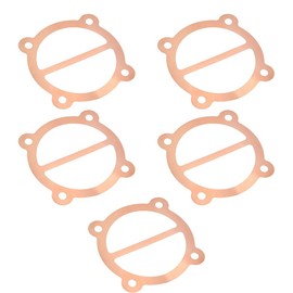 65mm Zylinderdurchmesser Pumpenzubehör, Luftkompressor Kopfdichtungssatz, 5er Pack, Aluminium Dichtung Ersatz für Zylinder, Kupfer Pad, Metall Ventilplatte