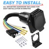 MICTUNING Enchufe adaptador plano de 4 vías a 7 vías