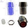 Lumetheus LED Socket 3 mm Metal Silver – Set of