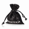 Materia #A57 925 Silver Beads Bracelet Men Women Leather Bracelet