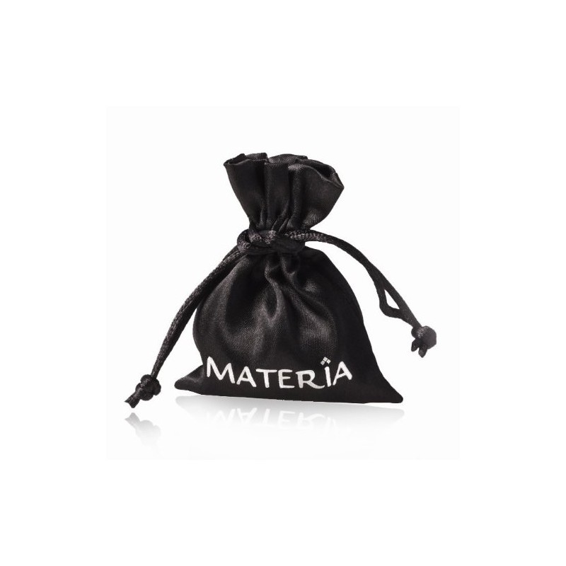 Materia #A57 925 Silver Beads Bracelet Men Women Leather Bracelet