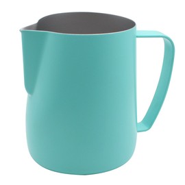 Dianoo Frothing Pitcher Krug, Edelstahl, geeignet für Kaffee, Latte und Milchaufschäumer, 600 ml, Blau