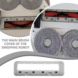 eMagTech Main Brush Cover for Sweeping Robot 210x60mm Vacuum Cleaner Cover Compatible with Dreame L20 Ultra X40 Ultra X30 Ultra L10S Pro