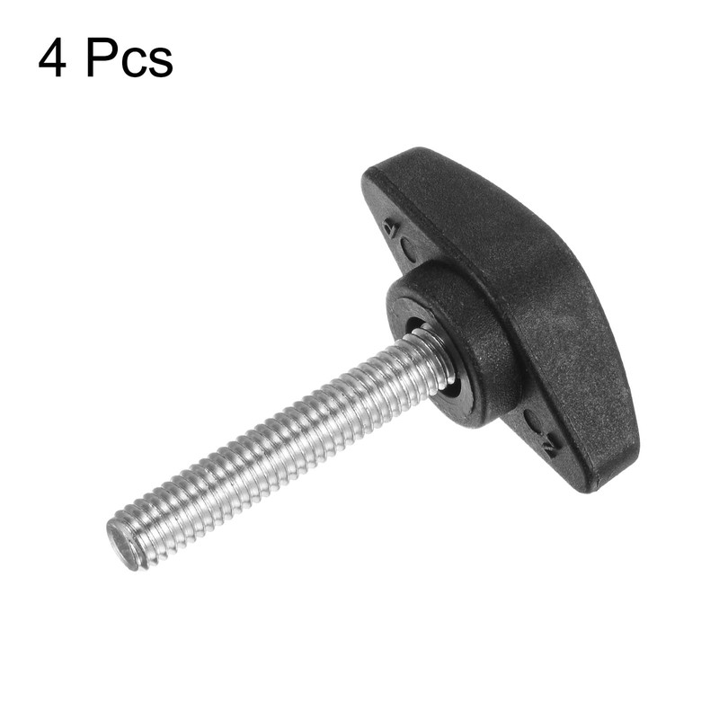 QUARKZMAN 4 Pcs T Wing Knobs Thumb Screws M6 x