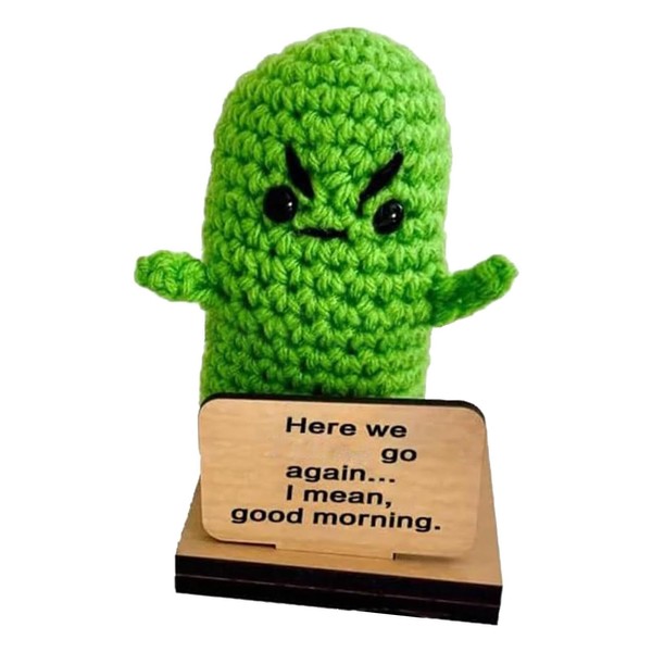 Emotional Support Pickled Cucumber,Handmade Emotional Support Pickled Cucumber Toy |