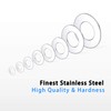 360PCS Flat Washers, Stainless Steel Silver Round Metric Flat Washers