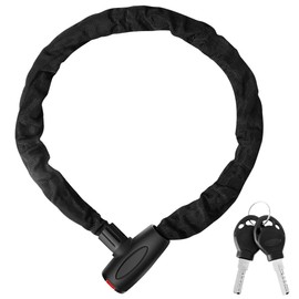 Bicycle Lock, Chain Lock Bicycle with 2 Keys, Level 6/10 Bicycle Lock, High Security, with Lightweight Anti-Theft Brake Pad Lock, Bicycle Lock High Security (90 cm)