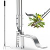 Fologtoo Stainless Steel Stand Up Weed Puller Tool with Long