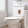 Mouthed Kitten 3D Sticker for Toilet,3D Bathroom Toilet Sticker,Animals 3D