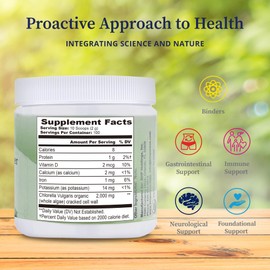 BioPure Chlorella Vulgaris Powder – Nutrient-Dense, Nutraceutical Superfood Packed with Proteins, Vitamins, Minerals & Amino Acids for Detox, Immune Support, and Whole-Body Wellness – 200g