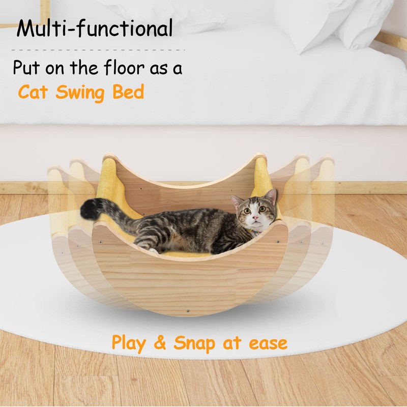 Cat Shelf for Wall Hammock Climbing Shelves and Perches Solid