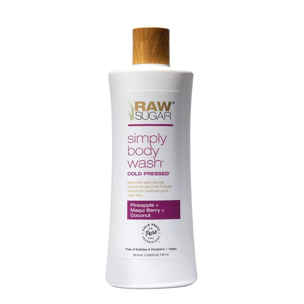 Raw Sugar Simply Body Wash Pineapple + Maqui Berry + Coconut - 25 fl oz