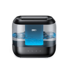Dreo Humidifiers for Bedroom, 4L Top Fill for Large Room, 36H Runtime, 28 dB Quiet Supersized Cool Mist Air Humidifier for Baby Nursery, Plants, Indoor, Night Light, Easy to Clean & Fill, Black