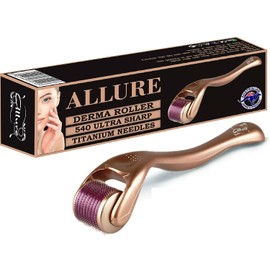Allure Derma Roller Set Kit Real 540 Titanium 1.5mm Microneedles Skin Care Body Face Stretch Marks Acne scars Anti Aging Wrinkles Tool