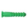 Hillman 370332 Ribbed Plastic Anchor, 12-14-16 X 1-1/2-Inch, Green, 50-Pack
