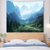Apdidl Forest Tapestry for Bedroom Aesthetic Nature Foggy Mountain Tree