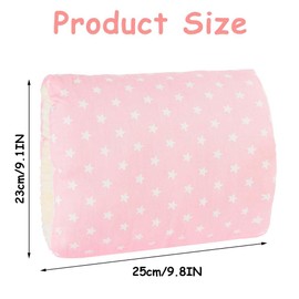 Aolso Cozy Cradle Arm Pillow, Breastfeeding Arm Pillow, Baby Breastfeeding Nursing Pillow, Baby Nursing Head Support Pillow, Breastfeeding and Bottle Feeding Head Support Pillow (Pink Stars)