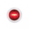 GCC 1 1/8" 3 LED Dual Function Mini Red LED Lens Light Lamp Bezel Clearance Marker