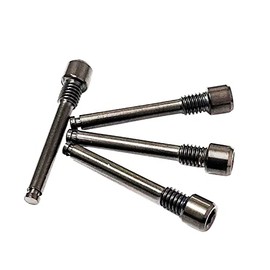 Auto-plaza 4X M4 Titanium Bolts for Bicycle Disc Brake Pad Threaded Pin Inserts Screw Disc Brake Pad Pin Axle for Threaded Hydraulic Disk Caliper