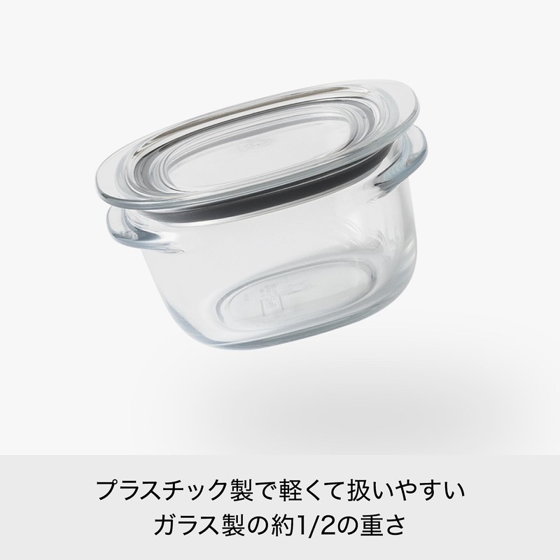 ライクイット (like-it) キッチン収納 プラスチック 密閉 保存容器 Sサイズ4個組 クリア FC-030 冷凍保存可