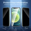NEW'C 3 Pack Privacy for iPhone 12 Mini Screen Protector