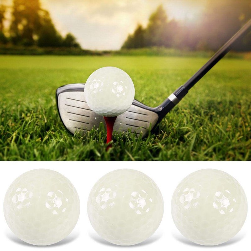 6 x Luminous Golf Balls, Night Fluorescent Golf Training Balls