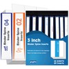 gisgfim 20 Sheets Binder Spine Inserts 3 Inch Spine Width