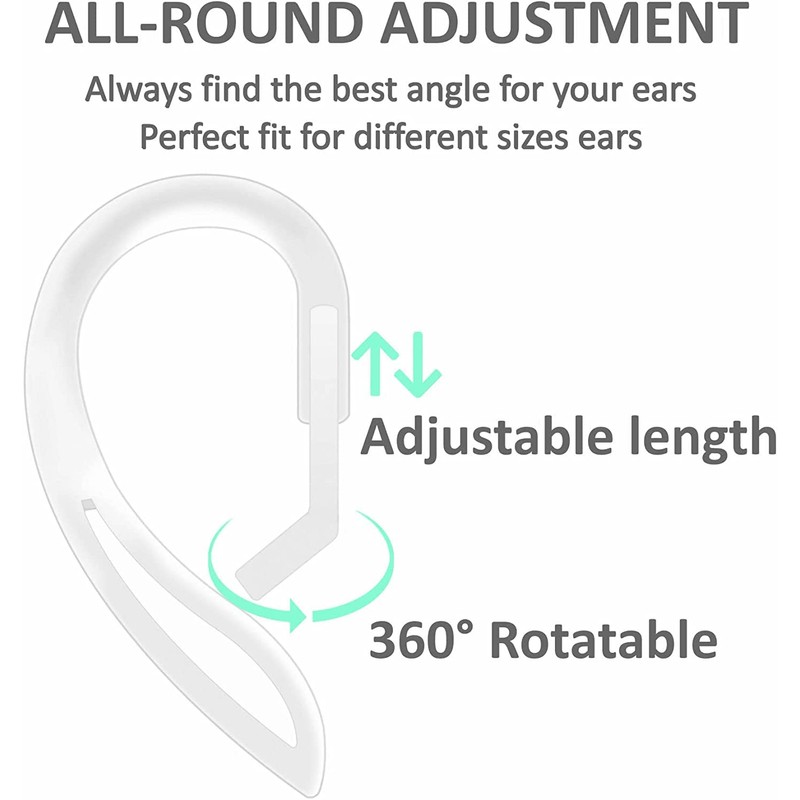 ALXCD Ear Hooks Compatible with Airpods 4 1 2 3