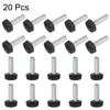 uxcell 20pcs M6 x 20mm Metric Male Thread Knurled Knobs,