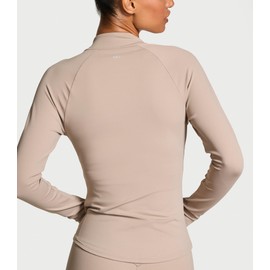 Victoria's Secret Women's VSX Elevate Full-Zip Jacket, Workout Tops for Women, Candlelight Rose, (XS)