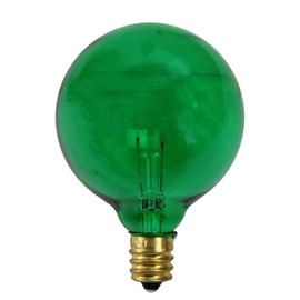 Northlight Pack of 25 Incandescent G50 Green Christmas Replacement Bulbs