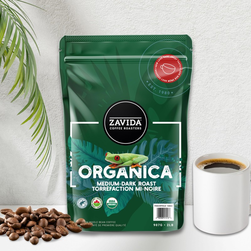 Zavida Coffee Whole Beans, 2 pounds (Organica)