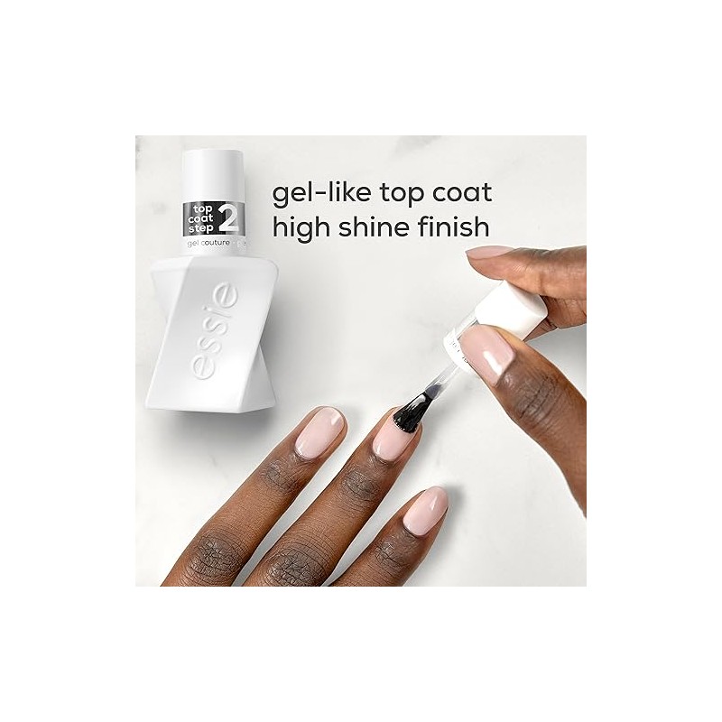 essie Gel Couture Nail Polish Top Coat Kit, Fairy Tailor