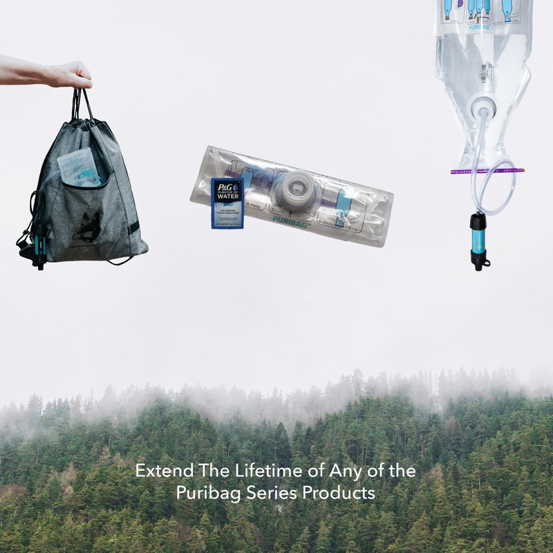 PURIBAG Refill Kit - Replacement Carbon Filter & 12x Water