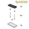 Wagner QuickClick® Plastic Gliders Chair Glides Set of 4 for