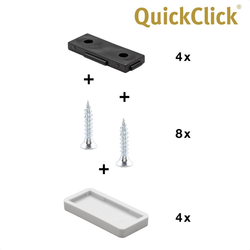 Wagner QuickClick® Plastic Gliders Chair Glides Set of 4 for