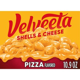 Velveeta Pizza Flavored Shells & Cheese with Shell Pasta, Cheese Sauce and Seasoning, 10.9 oz Box